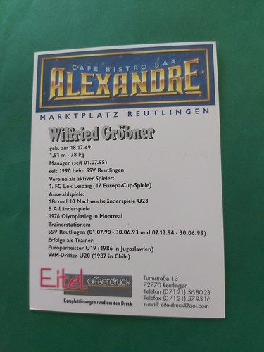 SSV Reutlingen , W. Gröbner , Autogrammkarte ,Fussball - Picture 2 of 2