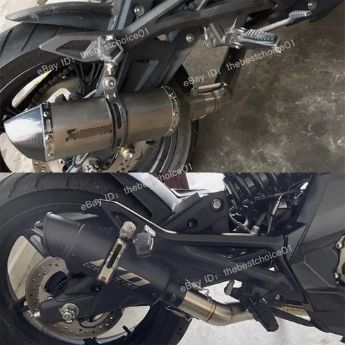 For CF-Moto 650MT 650NK 400NK Mid Link Pipe Exhaust System Muffler Tips Silencer - Picture 2 of 11