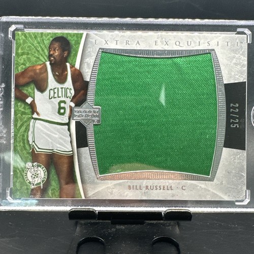 Bill Russell 2006 Upper Deck Extra Exquisite Patch /25 Game Used #EXBR Celtics
