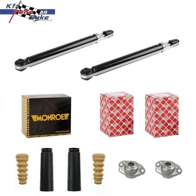 2x GASDRUCK STOSSDÄMPFER + MONROE PROTECTION KIT + FEBI BILSTEIN DOMLAGER HINTEN