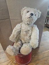 1930's Schuco Mohair Yes No Tricky Musical Teddy Bear 15 1/2"