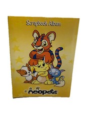 Neopets 2004 Scrapbook Album Neopet Photobook Vintage Yellow 6x7   