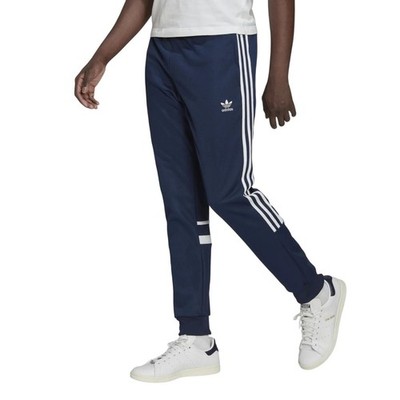 adidas ORIGINALS ADICOLOR CLASSICS CUTLINE JOGGERS NAVY BLUE TRACK PANTS BOTTOMS