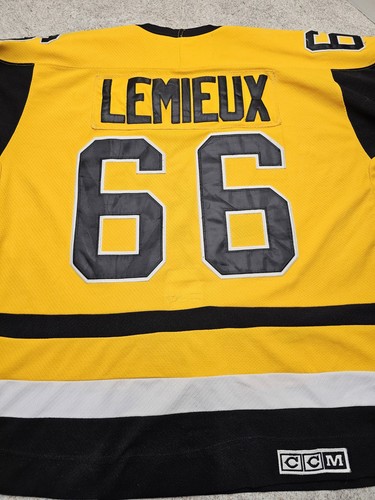 Mario Lemieux Pittsburgh Penguins NHL #66 Jersey Size 52 CCM - Picture 15 of 15