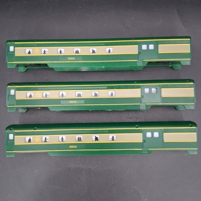 Lot of 3 American Flyer Mfd by Lionel Erie Passenger Cars # 9504 For Project