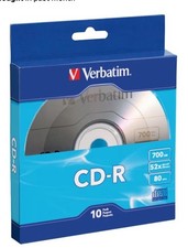 CD-R Blank Discs 700MB 80-Minutes 52X Recordable Disc for Data and Music- 10 ...