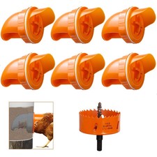 DIY Automatic Chicken Feeders and Waterer Set No Waste Rain Proof Poultry Kit