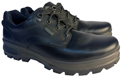 ECCO Rugged Track GTX Gore-Tex Boots Men's Sz EU45 US11 Black Leather Gorpcore