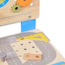 Uimoso Wooden Tool Bench for Kids 3 Years Toy Workbench Pretend Play Toy Kits