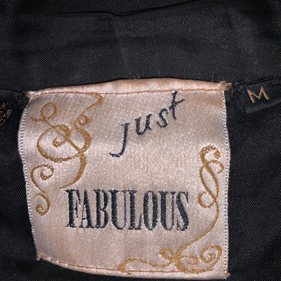 Vtg 80s Women's Just Fabulous Silk Sequin   Christmas Jacket Size M Statement - Image 4 of 4