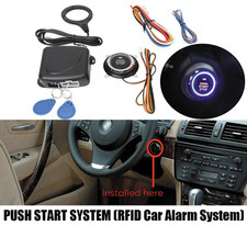 Interruptor de encendido universal para automóvil 12V RFID motor arranque pulsador kit de arranque EE. UU.