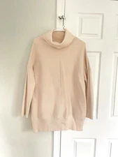 Anrabess Women’s Sweater Dress L Turtleneck Batwing Sleeve Short Dress Fall