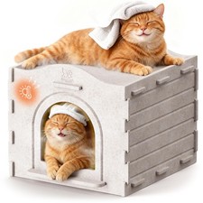 Indoor Cat Houses for Indoor Cats, Warm Insulated Covered Cat Cave for Indoor...
