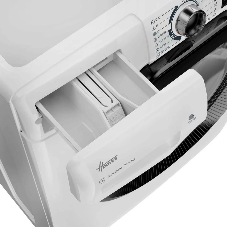 LAVASCIUGA HOOVER H3DPS21076TB6 10/7 kg 1400giri INVERTER Eco-Power Vapore - Immagine 4 di 4