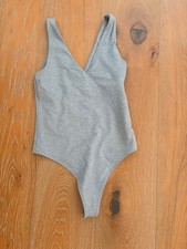 Vuori Gray Bodysuit Recycled Polyester Stretch Athleisure Medium