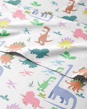 Kids Queen Size Boys Dinosaur Bed Sheets - 4 Piece Dinosaur Sheet Set - Dino ...