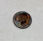 1964 50c Kennedy Half Dollar - Rainbow Crescent Toning - BU - SKU-H3507