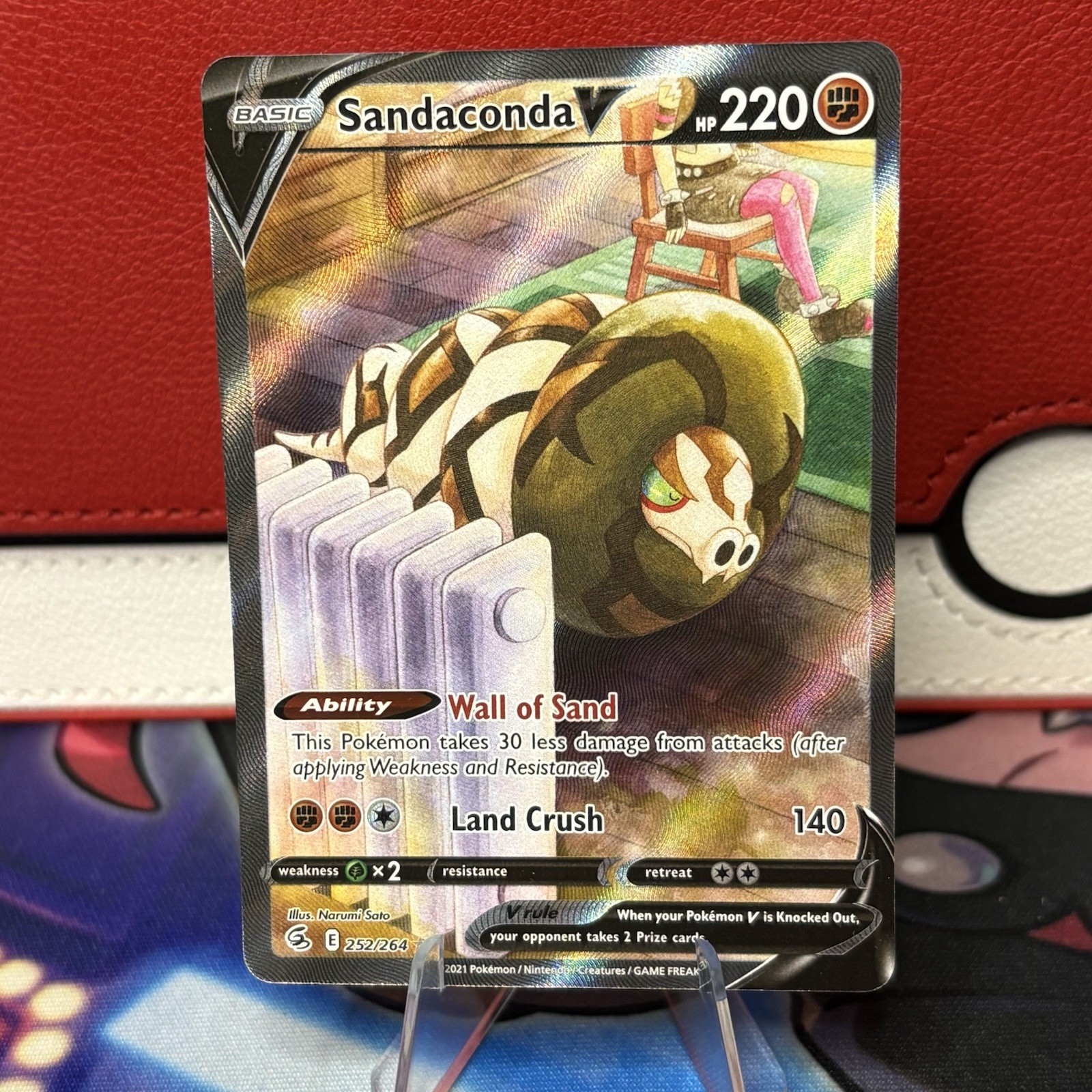 Sandaconda V 252/264 Pokémon TCG Full Alternate Art Fusion Strike NM