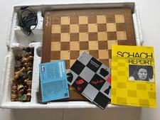 Mephisto Exclusive Chess Computer MM II Wooden Board Complete in Styrofoam Original Box