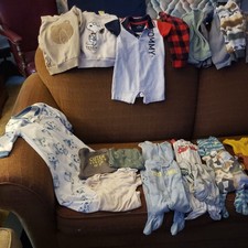 Mix Baby boy Clothing Lot 6-9 months sizes Multicolor Mixed Patterns