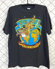 Bon Jovi Around The World 89/90 Black Short Sleeve Unisex Shirt S-5XL WA2535