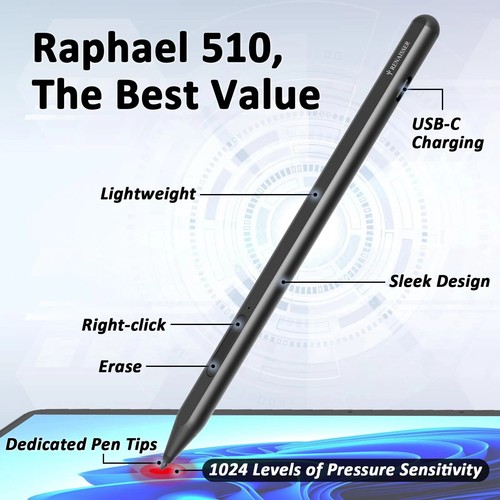 Taiwan Stylus Pen for Microsoft Surface, Designed in Houston, Made in Taiwan,... - Photo 3/8
