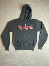 Indiana University Hoosiers IU Hooded Sweatshirt Pullover Champion Size Small