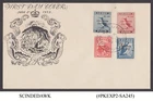 GREAT BRITAIN LUNDY ISLANDS 1953 QEII CORONATION - FDC ERROR WRONG OVERPRINTED