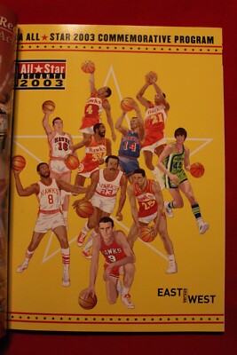 2003 NBA All-Star Commerative Program-Dominique Wilkins vs Larry Bird-No  Label
