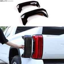 Fits 2022-2025 Toyota Tundra Tail light Smoked Cover Blackout Overlay Lens cap
