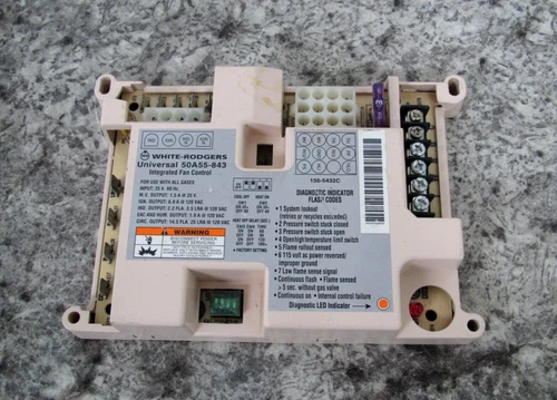 White-Rodgers 50A55-843 Universal Integrated Furnace Fan Control Board Module