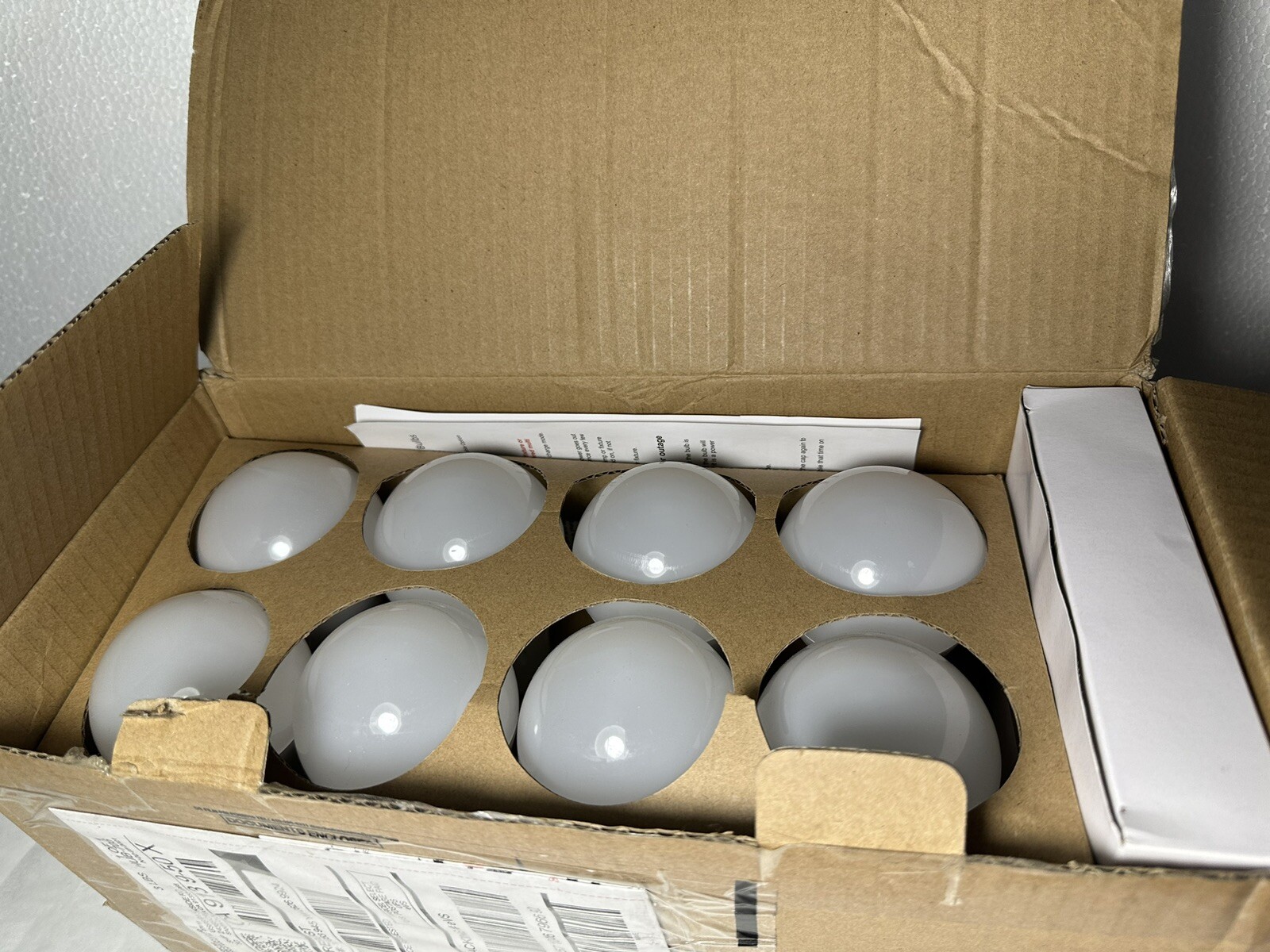 BrightLiving LED Lightbulbs with BuiltIn Battery Backup Pack of 8 eBay