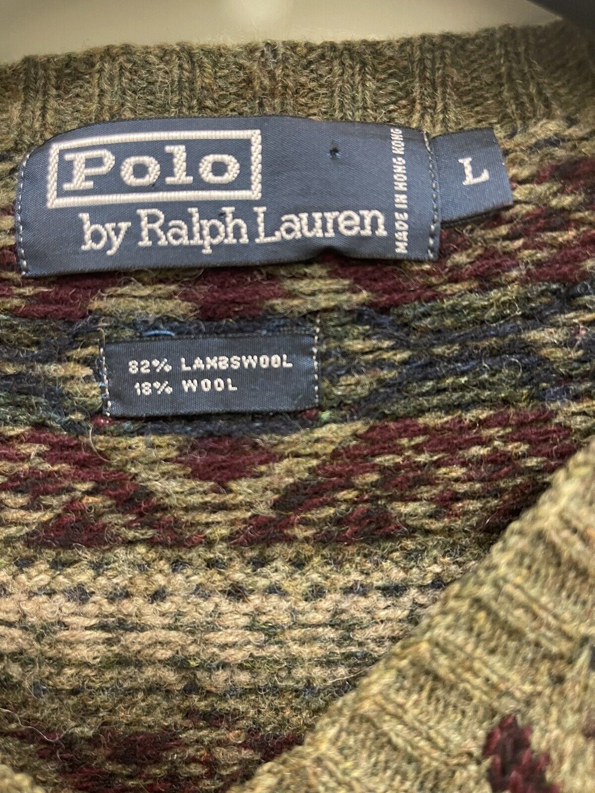 Polo Ralph Lauren vintage Wool Sweater Vest Size L | eBay
