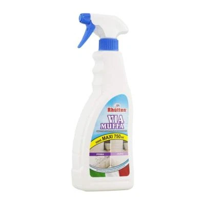 RHUTTEN via muffa ml 750 Detergente igienizzante cloroattivo togli , anti muffe