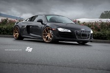 Cars sr auto group audi r8 coupe super Desk Mat Stitched
