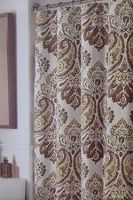 Valerie Bertinelli Paisley Fabric Shower Curtain 72" x 72" NIP