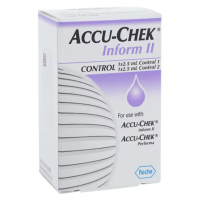Accu-Chek Solution 12 Boxes, 2 Vials Per Box, 24 Total, 2.5 ml each, Exp 08/2026