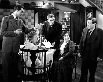 1944 CARY GRANT & PETER LOREE in ARSENIC AND OLD LACE Retro Photo Picture 8.5x11