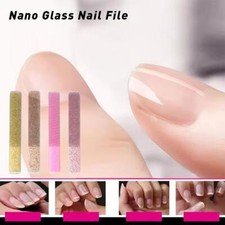 Nano Glass Nail File Nail polish polishing rod shiny nail file strip R3Y9 PLM