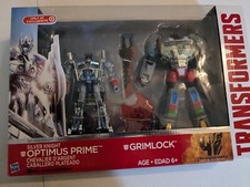 Transformers Age of Extinction AOE Silver Knight Optimus Prime Grimlock -NEW