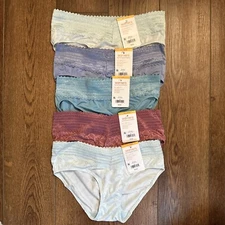 NWT (5) Warner's No Pinching No Problem Hipster Panties 5609J Size 5