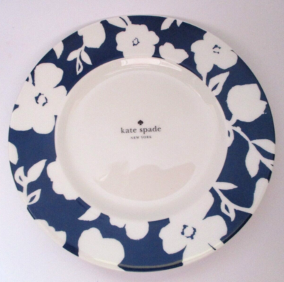 LENOX社製 kate spade オーバルプレート Set 4 KATE SPADE Primrose Drive Floral Cobalt Blue 9