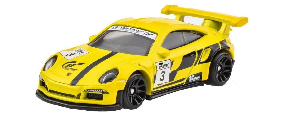 Hot Wheels Gran Turismo Porsche 911 GT3 RS 991 Yellow 2024 HRV65 1