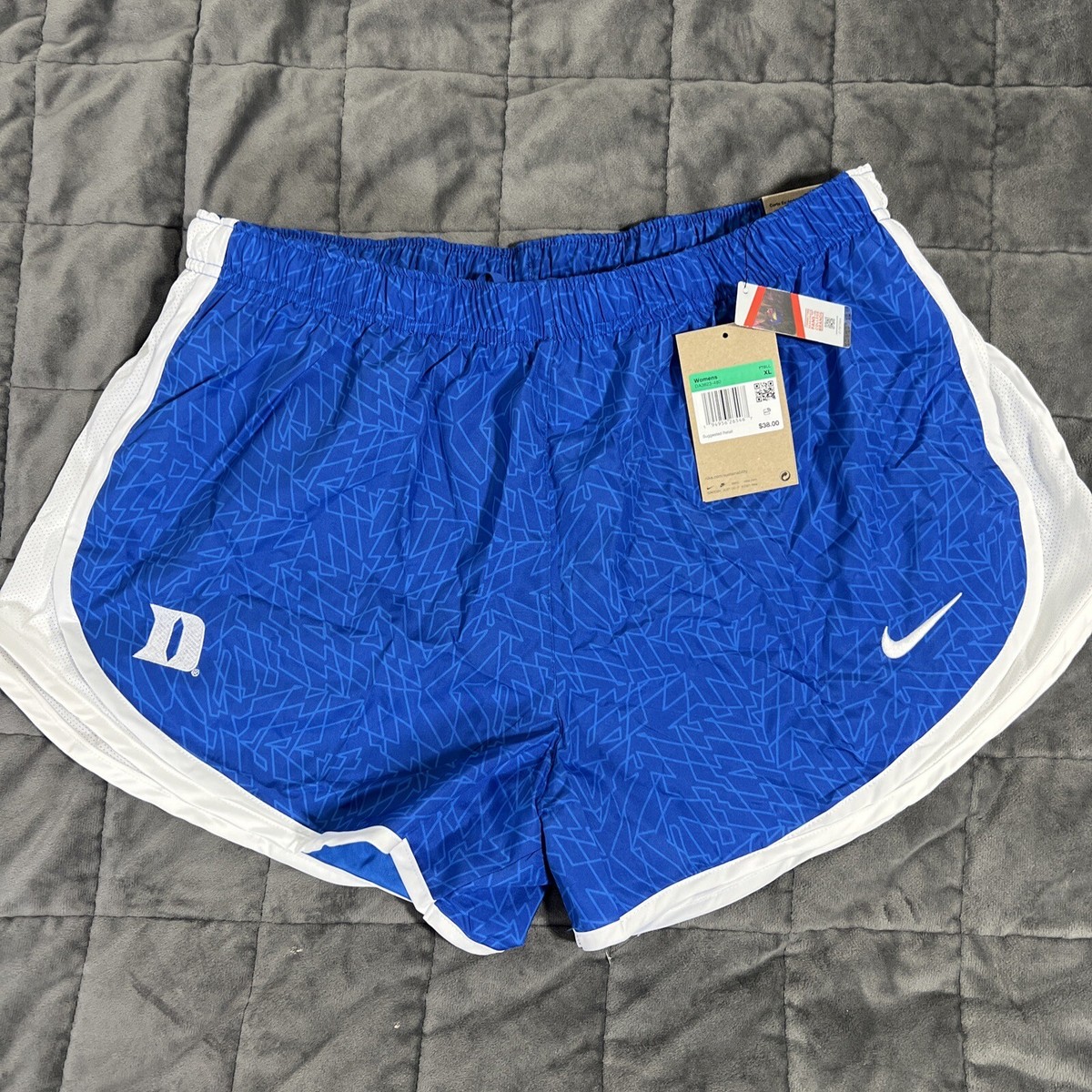New Women's Nike Duke Blue Devils Running Shorts XL UK