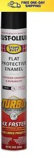 Rust-Oleum 376298 Stops Rust Turbo Spray System Spray Paint, 24 oz, Flat Black