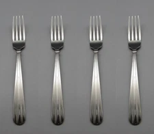 Oneida Stainless Flatware UNITY - 7-1/4" Forks - Set of Four * USA Made