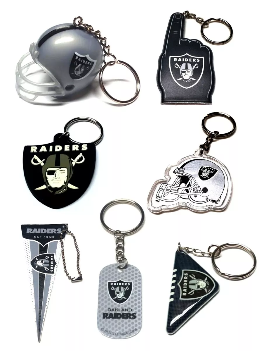 OAKLAND RAIDERS NFL FOOTBALL KEYCHAIN BACKPACK PULL LICENSED YOU CHOOSE