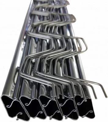 Spring Wire & Lock Channel - 5 Pack - 6.5 Ft Spring Lock Track & U-Channel