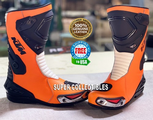 Top Quality KTM Motorbike Leather Shoes 