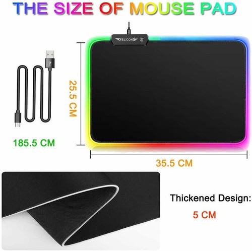 Wireless Gaming Keyboard Mouse Sets RGB LED Backlit 4800mAh for Laptop PC PS4 US - Picture 15 of 21